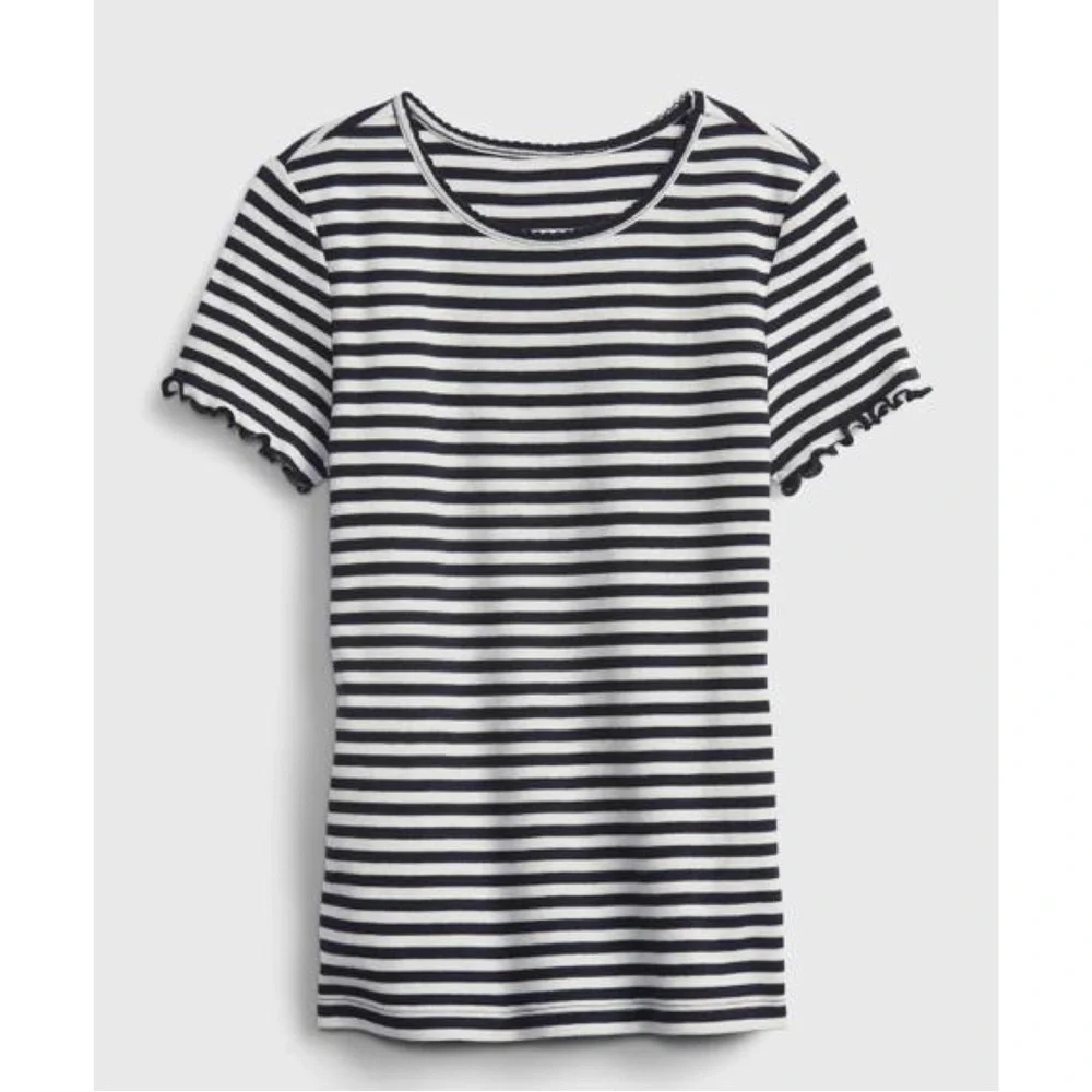 GAP Girl’s Ribbed Stripe T-Shirt
